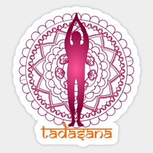 Tadasana Yoga Pose Sticker